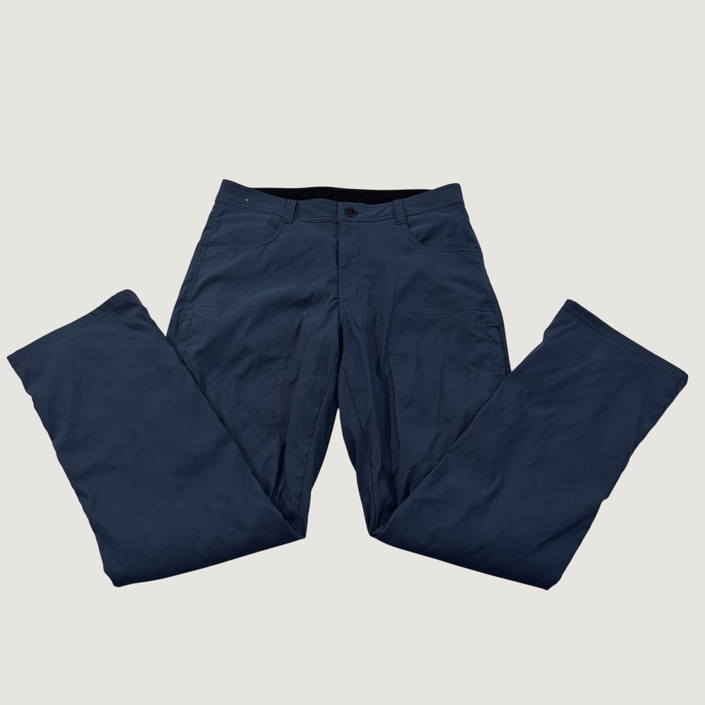 Orvis Pants Mens 32x32 Navy Blue Fleece Lined Stretch Outdoor Hiking Trousers